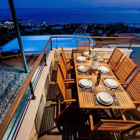 빌라 View A Luxury In Makarska, Heated Private Pool, Jacuzzi, Gym