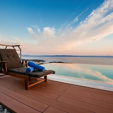 빌라 View A Luxury In Makarska, Heated Private Pool, Jacuzzi, Gym